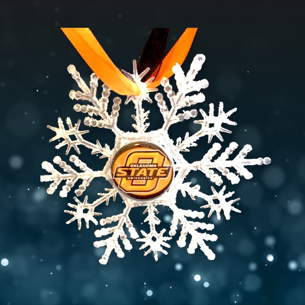 Oklahoma State COWBOYS Handmade Snowflake *NEW*